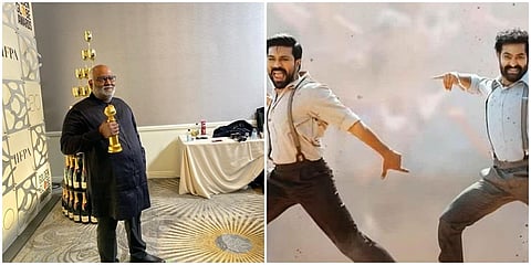 ನಾಟು ನಾಟು ಗೀತೆಗೆ ಗೋಲ್ಡನ್ ಗ್ಲೋಬ್ ಪ್ರಶಸ್ತಿ ಸ್ವೀಕರಿಸಿದ ಎಂ ಎಂ ಕೀರವಾನ್