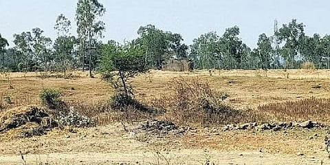 ಆಟದ ಮೈದಾನ ಅಭಿವೃದ್ಧಿಗೆ ಗುರುತಿಸಲಾಗಿರುವ ಭೂಮಿ.