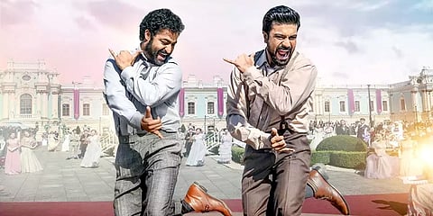 ಆರ್ ಆರ್ ಆರ್ ಸಿನಿಮಾದ ನಾಟು ನಾಟು ಹಾಡು  ದೃಶ್ಯ