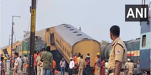 ಎರಡು ರೈಲುಗಳ ನಡುವಿನ ಅಪಘಾತ