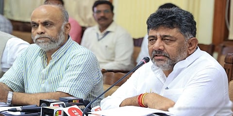 ವಿಧಾನಸೌಧದಲ್ಲಿ ಸುದ್ದಿಗೋಷ್ಠಿ ನಡೆಸಿದ ಉಪಮುಖ್ಯಮಂತ್ರಿ ಡಿಕೆ ಶಿವಕುಮಾರ್