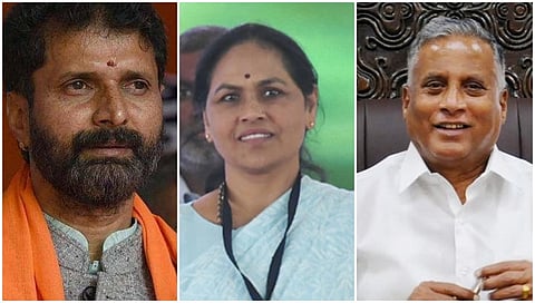 ಸಿ.ಟಿ ರವಿ, ಶೋಭ ಕರಂದ್ಲಾಜೆ ಮತ್ತು ವಿ. ಸೋಮಣ್ಣ
