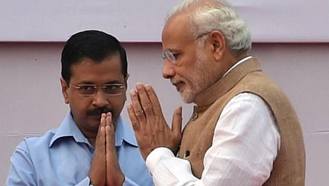 ಅರವಿಂದ್ ಕೇಜ್ರಿವಾಲ್-ಪ್ರಧಾನಿ ಮೋದಿ
