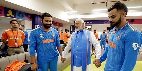 ಡ್ರೆಸ್ಸಿಂಗ್ ರೂಮ್‌ನಲ್ಲಿ ಪ್ರಧಾನಿ ಮೋದಿ