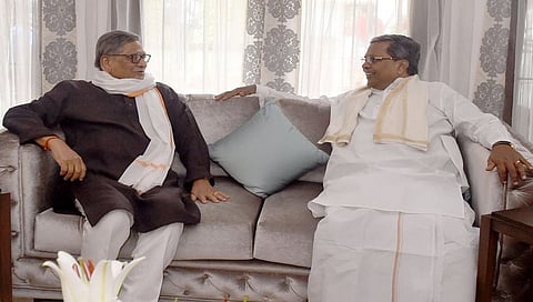 ಎಸ್ ಎಂ ಕೃಷ್ಣ ಮತ್ತು ಸಿದ್ದರಾಮಯ್ಯ