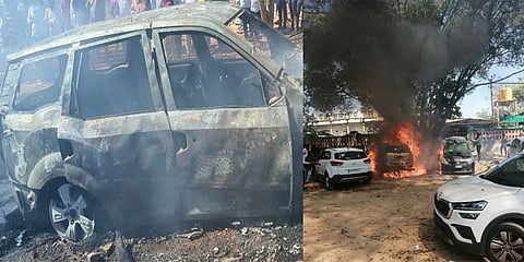 ಅರಮನೆ ಮೈದಾನದಲ್ಲಿ ಬೆಂಕಿ