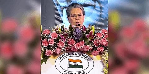 ರಾಯ್ ಪುರದಲ್ಲಿ ಅಧಿವೇಶನದಲ್ಲಿ ಮಾತನಾಡಿದ ಕಾಂಗ್ರೆಸ್ ಮಾಜಿ ಅಧ್ಯಕ್ಷೆ ಸೋನಿಯಾ ಗಾಂಧಿ