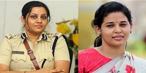 ಐಪಿಎಸ್ ಅಧಿಕಾರಿ ಡಿ. ರೂಪಾ, ಐಎಎಸ್  ಅಧಿಕಾರಿ ರೋಹಿಣಿ ಸಿಂಧೂರಿ