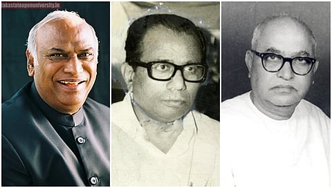 ಖರ್ಗೆ, ವಿರೇಂದ್ರ ಪಾಟೀಲ್ ಮತ್ತು ಎಸ್ ನಿಜಲಿಂಗಪ್ಪ
