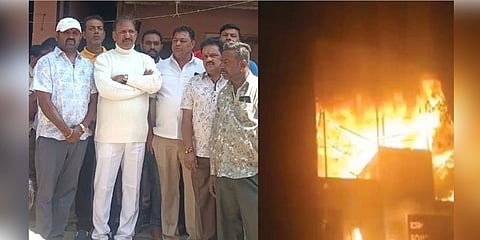 ಕೆಜಿಎಫ್ ಬಾಬು ಮನೆಗೆ ಬೆಂಕಿ