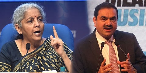 ನಿರ್ಮಲಾ ಸೀತಾರಾಮನ್-ಅದಾನಿ