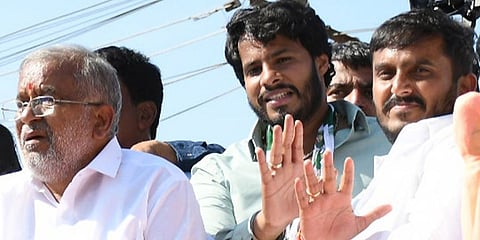 ಜಿಟಿ ದೇವೇಗೌಡರ ರ‍್ಯಾಲಿಯಲ್ಲಿ ನಿಖಿಲ್ ಕುಮಾರಸ್ವಾಮಿ