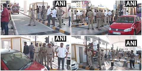 ಬೆಂಗಳೂರು-ಮೈಸೂರು ಎಕ್ಸ್‌ಪ್ರೆಸ್‌ವೇನಲ್ಲಿ ಕಣಿಮಿಣಿಕೆ ಟೋಲ್‌ ಪ್ಲಾಜಾದಲ್ಲಿ ಪೊಲೀಸರನ್ನು ನಿಯೋಜಿಸಲಾಗಿದೆ