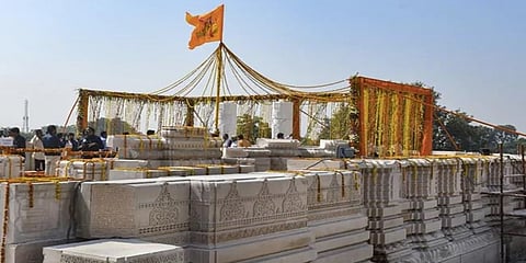 ಅಯೋಧ್ಯೆಯಲ್ಲಿ ರಾಮಮಂದಿರ ನಿರ್ಮಾಣ ಕಾಮಗಾರಿ