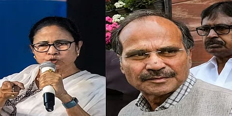 ಮಮತಾ ಬ್ಯಾನರ್ಜಿ, ಅಧೀರ್ ರಂಜನ್ ಚೌಧರಿ