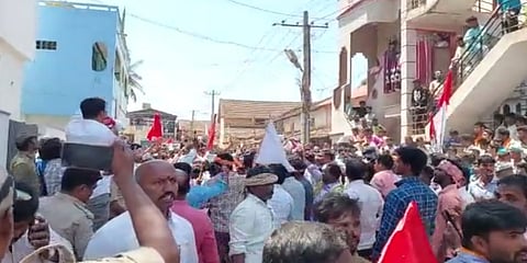 ಶಿಕಾರಿಪುರದಲ್ಲಿ ಬಂಜಾರ ಸಮುದಾಯದ ಪ್ರತಿಭಟನೆ