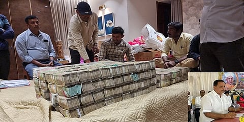 ಬೆಂಗಳೂರಿನ ಬಿಜೆಪಿ ಶಾಸಕ ಕೆ ಮಾಡಾಳ್ ವಿರೂಪಾಕ್ಷಪ್ಪ ಪುತ್ರ ಪ್ರಶಾಂತ್ ಮಾಡಾಳ್ ಮನೆಯಲ್ಲಿ ಸಿಕ್ಕಿರುವ ನಗದು
