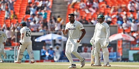 ವಿಕೆಟ್ ಪಡೆದ ಸಂಭ್ರಮದಲ್ಲಿ ಆರ್ ಅಶ್ವಿನ್