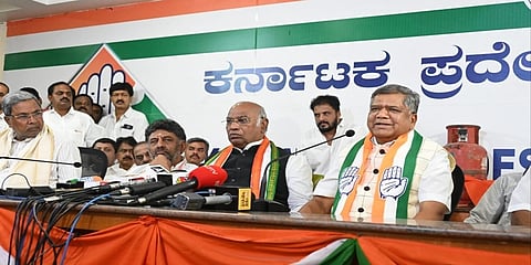 ಕಾಂಗ್ರೆಸ್ ಕಚೇರಿಯಲ್ಲಿ ಸುದ್ದಿಗೋಷ್ಠಿಯಲ್ಲಿ ಮಾತನಾಡಿದ ಜಗದೀಶ್ ಶೆಟ್ಟರ್