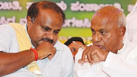 ಕುಮಾರಸ್ವಾಮಿ-ದೇವೇಗೌಡ