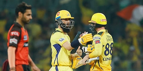 ಸಿಎಸ್ ಕೆ ಆಟಗಾರರ ಗೆಲುವಿನ ಸಂಭ್ರಮ