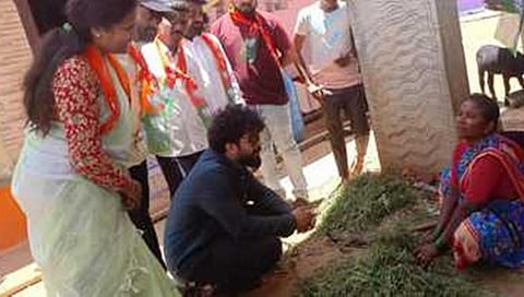 ಪ್ರಚಾರದಲ್ಲಿ ತೊಡಗಿರುವ ನಟ ಭುವನ್.