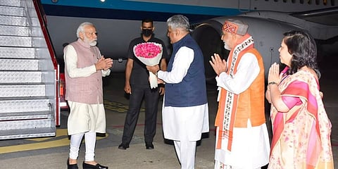 ಮೈಸೂರಿಗೆ ಆಗಮಿಸಿದ ಪ್ರಧಾನಿ ಮೋದಿ