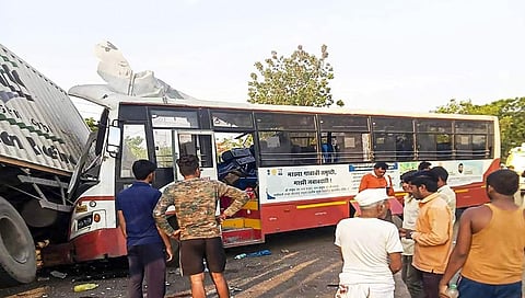 ಅಪಘಾತದ ದೃಶ್ಯ