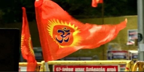 ಹಿಂದೂ ಸಂಘಟನೆಯ ಧ್ವಜ (ಸಾಂಕೇತಿಕ ಚಿತ್ರ)