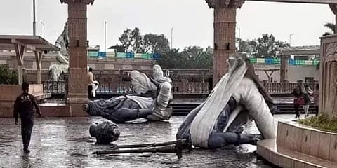 ಮಹಾಕಾಲ ಲೋಕ್ ಕಾರಿಡಾರ್ ನಲ್ಲಿ ವಿಗ್ರಹಗಳಿಗೆ ಹಾನಿ