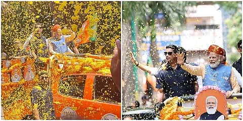 ವಿಧಾನಸಭೆ ಚುನಾವಣೆಯಲ್ಲಿ ಬೆಂಗಳೂರು ನಗರದ ಮತದಾರರನ್ನು ಸೆಳೆಯಲು ಬಿಜೆಪಿ ಇಂದು ಪ್ರಧಾನಿ ಮೋದಿಯವರ ಮೆಗಾ ರೋಡ್ ಶೋ ನಡೆಸಿತು