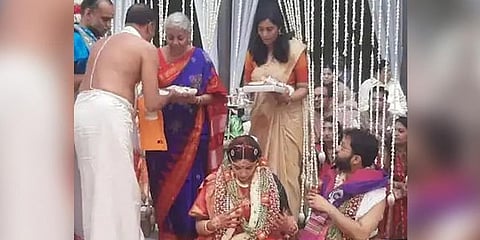ಕೇಂದ್ರ ಸಚಿವೆ ನಿರ್ಮಲಾ ಸೀತಾರಾಮನ್ ಪುತ್ರಿಯ ವಿವಾಹ