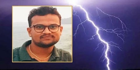 ಸಿಡಿಲು ಬಡಿದು ಸಾವನ್ನಪ್ಪಿದ ವ್ಯಕ್ತಿ