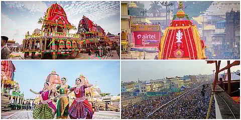 ಒಡಿಶಾ ಪುರಿ ಜಗನ್ನಾಥನ ವಾರ್ಷಿಕ 'ರಥ ಜಾತ್ರೆ' ಮಂಗಳವಾರ ಸಾವಿರಾರು ಭಕ್ತರು ಸಮುದ್ರ ತೀರದ ಯಾತ್ರಾರ್ಥಿ ಪಟ್ಟಣದಲ್ಲಿ ಸೇರಿ ಭಕ್ತಿಯಿಂದ ಮಿಂದೇಳುವ ಮೂಲಕ ಆರಂಭವಾಗಿದೆ. ಒಡಿಶಾ ಸರ್ಕಾರವು ಆ ಬೃಹತ್ ಧಾರ್ಮಿಕ ಕಾರ್ಯಕ್ರಮಕ್ಕಾಗಿ ಸಕಲ ವ್ಯವಸ್ಥೆಗಳನ್ನು ಮಾಡಿದ್ದು ಸಾಕಷ್ಟು ಬಂದೋಬಸ್ತ್ ಏರ್ಪಡಿಸಿದೆ.