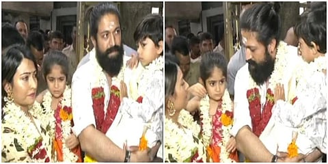 ನಂಜುಂಡೇಶ್ವರ ಸನ್ನಿಧಿಯಲ್ಲಿ ಯಶ್-ರಾಧಿಕಾ ಪಂಡಿತ್ ಮಕ್ಕಳೊಂದಿಗೆ