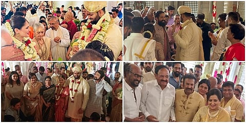 ಬೆಂಗಳೂರಿನ ಅರಮನೆ ಮೈದಾನದ ಮಾಣಿಕ್ಯ ಚಾಮರ ವಜ್ರದ ಕಲ್ಯಾಣಮಂಟಪದಲ್ಲಿ ನಟ ಅಭಿಷೇಕ್ ಅಂಬರೀಷ್ (Abhishek Ambareesh)  ಹಾಗೂ ಅವಿವಾ ಬಿಡಪ್ಪ ವಿವಾಹ ಕರ್ಕಾಟಕ ಲಗ್ನದಲ್ಲಿ ನೆರವೇರಿತು.