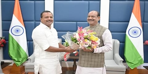 ಲೋಕಸಭಾ ಸ್ಪೀಕರ್ ಜಗದೀಪ್ ಧನಕರ್ ಭೇಟಿಯಾದ ಯು ಟಿ ಖಾದರ್
