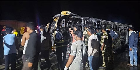 ಮಹಾರಾಷ್ಟ್ರ ಬಸ್ ಅಗ್ನಿ ದುರಂತ