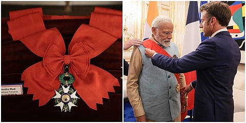 ಪ್ರಧಾನಿ ಮೋದಿಗೆ ಫ್ರಾನ್ಸ್ ಅಧ್ಯಕ್ಷರಿಂದ ಗೌರವ