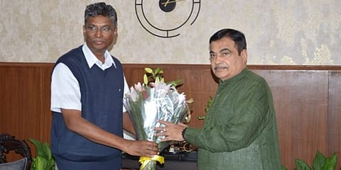 ಸತೀಶ್ ಜಾರಕಿಹೊಳಿ - ನಿತಿನ್ ಗಡ್ಕರಿ ಭೇಟಿ