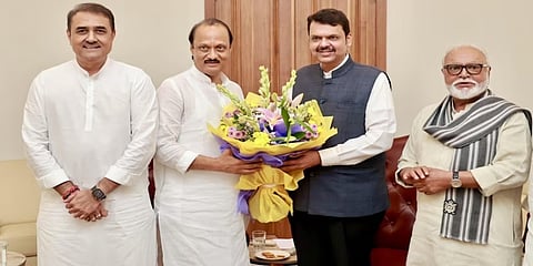 ದೇವೇಂದ್ರ ಫಡ್ನವಿಸ್‌ರನ್ನು ಭೇಟಿಯಾದ ಮಹಾರಾಷ್ಟ್ರದ ಉಪಮುಖ್ಯಮಂತ್ರಿ ಅಜಿತ್ ಪವಾರ್
