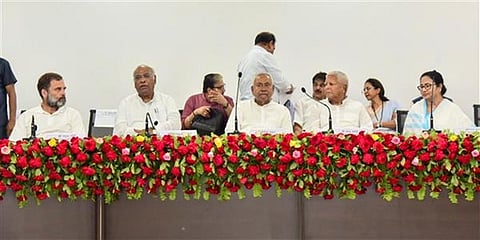 ವಿಪಕ್ಷಗಳ ನಾಯಕರ ಸಭೆ(ಸಂಗ್ರಹ ಚಿತ್ರ)