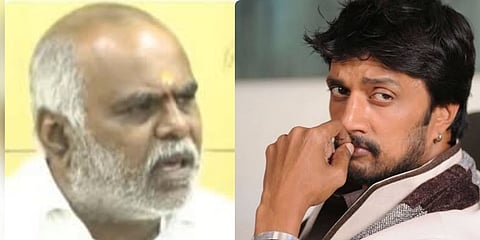 ನಿರ್ಮಾಪಕ ಕೆ ಸಿ ಎನ್ ಕುಮಾರ್, ಕಿಚ್ಚ ಸುದೀಪ್(ಸಂಗ್ರಹ ಚಿತ್ರ)