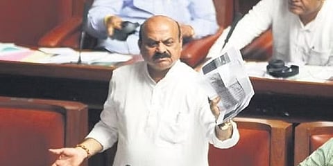 ಸದನದಲ್ಲಿ ಮಾಜಿ ಸಿಎಂ ಬೊಮ್ಮಾಯಿ
