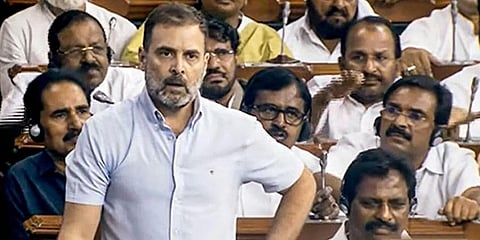 ಲೋಕಸಭೆಯಲ್ಲಿ ಅವಿಶ್ವಾಸ ನಿರ್ಣಯದ ಮೇಲಿನ ಚರ್ಚೆಯಲ್ಲಿ ಕಾಂಗ್ರೆಸ್ ಸಂಸದ ರಾಹುಲ್ ಗಾಂಧಿ ಮಾತನಾಡಿದರು.