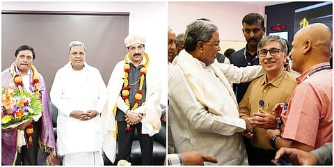ಇಸ್ರೊ ಕೇಂದ್ರಕ್ಕೆ ಭೇಟಿ ನೀಡಿ ವಿಜ್ಞಾನಿಗಳಿಗೆ ಅಭಿನಂದನೆ ಸಲ್ಲಿಸಿದ ಸಿಎಂ ಸಿದ್ದರಾಮಯ್ಯ