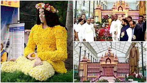 ಬೆಂಗಳೂರಿನ ಲಾಲ್​ಬಾಗ್​​ನಲ್ಲಿ ಆಯೋಜಿಸಲಾಗಿರುವ ಸ್ವಾತಂತ್ರ್ಯೋತ್ಸವ ಫಲಪುಷ್ಪ ಪ್ರದರ್ಶನಕ್ಕೆ ಮುಖ್ಯಮಂತ್ರಿ ಸಿದ್ದರಾಮಯ್ಯ ಚಾಲನೆ ನೀಡಿದ್ದಾರೆ.