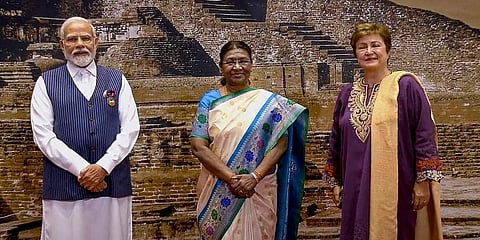 ಮೋದಿ-ದ್ರೌಪದಿ ಮುರ್ಮು-ಕ್ರಿಸ್ಟಲಿನಾ ಜಾರ್ಜಿವಾ