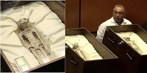 ಏಲಿಯನ್ ಶವಗಳ ಪ್ರದರ್ಶನ