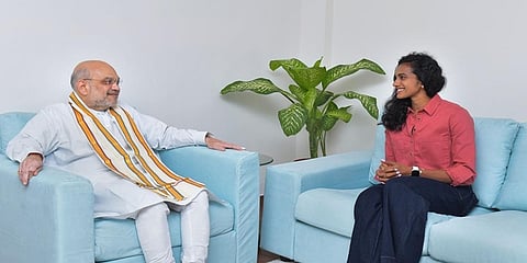 ಅಮಿತ್ ಶಾ, ಪಿವಿ ಸಿಂಧು